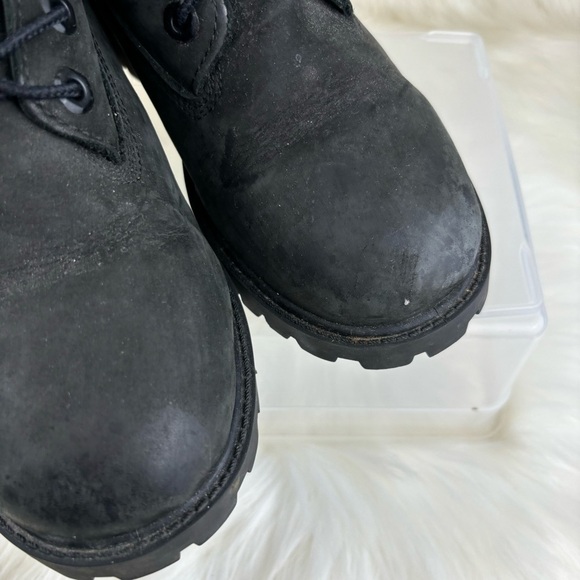 TIMBERLAND BOOTS BLACK COLOR SIZE 4 KIDS - Picture 6 of 8